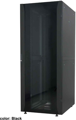 Изображение INTELLINET 48,3 cm 19 Zoll Netzwerkschrank Premium Line 42 HE 2033x600x800mm HxBxT Flatpack Traglast 2000kg grau
