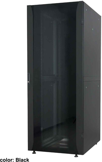 Picture of INTELLINET 48,3 cm 19 Zoll Netzwerkschrank Premium Line 42 HE 2033x600x800mm HxBxT Flatpack Traglast 2000kg grau