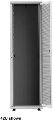 Изображение INTELLINET 48,3 cm 19 Zoll Serverschrank Basic Line 42 HE 2033x600x1000mm HxBxT Flatpack Traglast 600kg grau