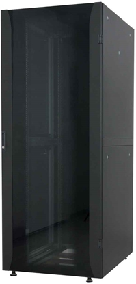 Изображение INTELLINET 48,3cm 19zoll Netzwerkschrank Premium Line 22 HE 1322x600x800mm HxBxT vollstaendig montiert Traglast 2000kg grau