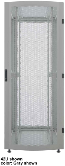 Изображение INTELLINET 48,3cm 19Zoll Serverschrank Premium Line 26 HE 1322x600x1000mm HxBxT Flatpack Traglast 2000kg schwarz