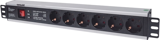 Picture of Intellinet 713962 energosadales vienība, PDU 6 Maiņstrāvas izvade (-s) 1.5U Melns