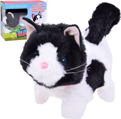 Picture of Interaktywny pluszowy Kot ATKA chodzi miauczy rusza ogonkiem ZA5364