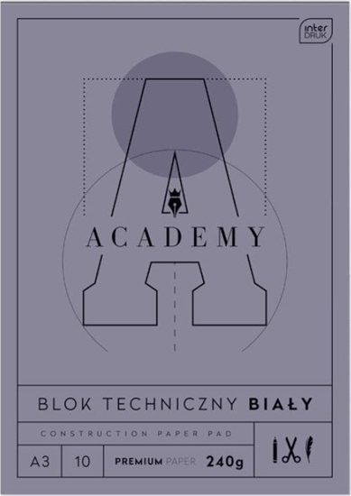 Изображение Interdruk Blok techniczny A3/10K Academy (10szt)