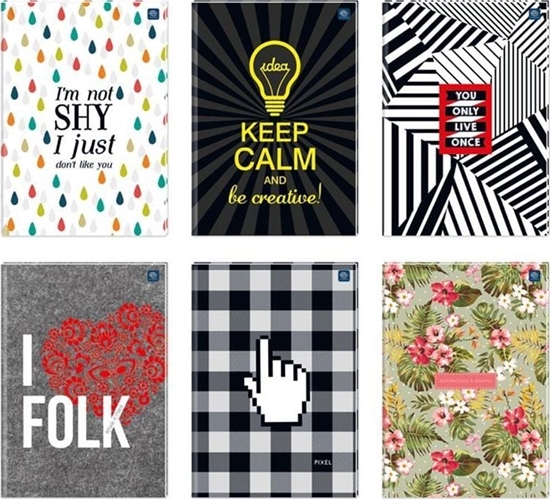 Picture of Interdruk Brulion A4/80K kratka mix (5szt)