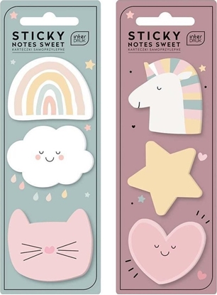 Attēls no Interdruk Karteczki samoprzylepne Sweet 75szt mix