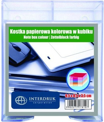 Attēls no Interdruk Kostka kolorowa nieklejona w kubiku