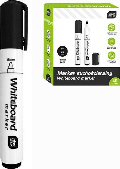 Picture of Interdruk Marker suchocieralny czarny (12szt)