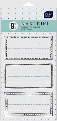 Attēls no Interdruk Naklejki na zeszyt Ramki 9 naklejek
