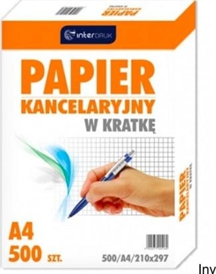 Picture of Interdruk Papier kancelaryjny A4 kratka 500 kartek (332860)