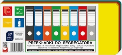 Attēls no Interdruk Przekadki do segregatora INTERDRUK 240x105 50mix Interdruk TARGI