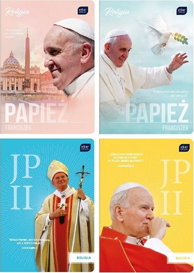 Picture of Interdruk Zeszyt A5/32K UV Religia JPII/Franciszek (10szt)