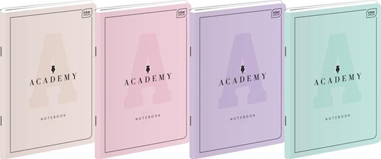 Picture of Interdruk Zeszyt A5/60K kratka Academy Pastel (10szt)