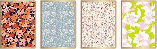 Picture of Interdruk Zeszyt A5/60K kratka Metallic Floral (10szt)