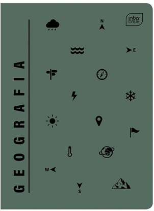 Attēls no Interdruk Zeszyt A5/60K kratka UV Geografia (10szt)