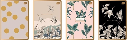 Attēls no Interdruk Zeszyt A5/80 linia Metalic Satin Gold (10szt)