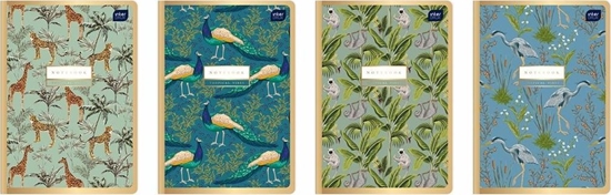 Изображение Interdruk Zeszyt A5/80K kratka Metallic Gold (10szt)