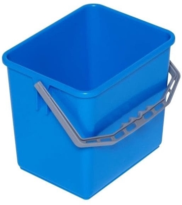 Attēls no Inventory bin, Tina Trolleys, 240x190x220mm, blue, PP, with gray handle, 6 ltr.