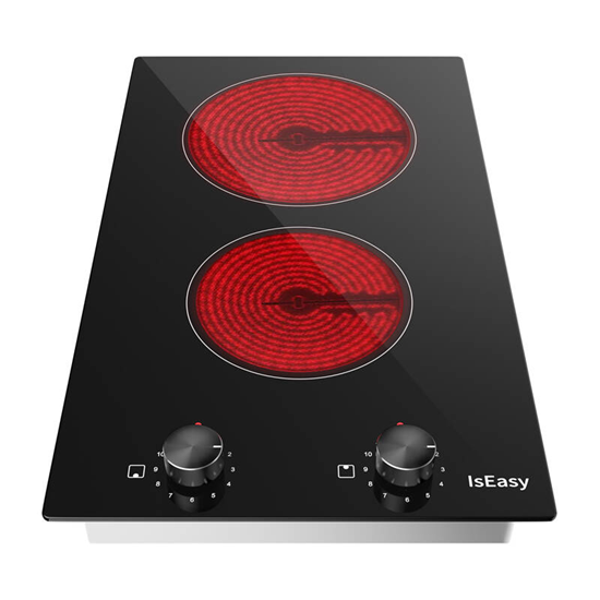 Picture of IsEasy LT2V-30 dual zone induction stove with knob