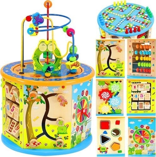 Picture of Iso Trade Kostka edukacyjna drewniana 22429