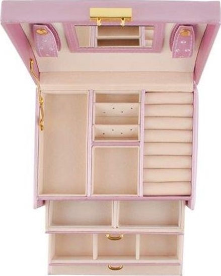 Picture of Iso Trade Szkatuka/ kuferek na biuteri - róowy uniwersalny