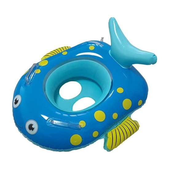 Picture of IVY Baby Float Seat 61×59×28cm Inflatable Swim Ring in Fish Shape with Handle Support