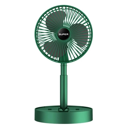 Attēls no IVY Mini Foldable Fan with Telescopic Stand USB Powered Table Fan Adjustable Height