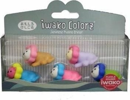 Attēls no Iwako Zestaw gumek do cierania - lew