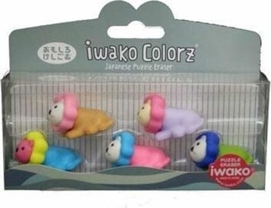 Picture of Iwako Zestaw gumek do cierania - lew