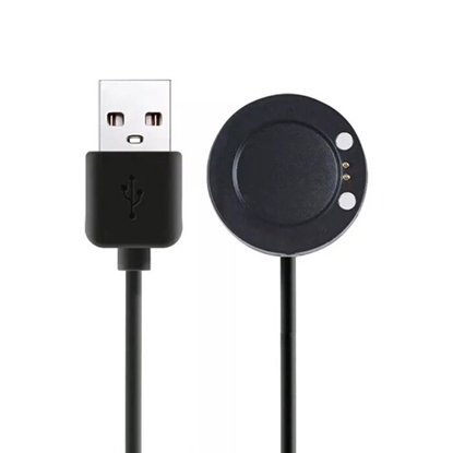 Attēls no iWear CH5 Universal USB 1m Power Cable Smart Watch 2-pin round magnetic charger pad