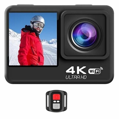 Attēls no iWear K4 Real 4K 20Mpix Wi-Fi Sport Camera with Sony IMX179 Lens & 8x Fixation Set