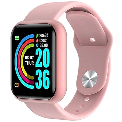 Attēls no iWear M8 Smart & Fit Watch with Full Touch 1.3'' IPS Media control / HR / Blood pressure / Social Pink