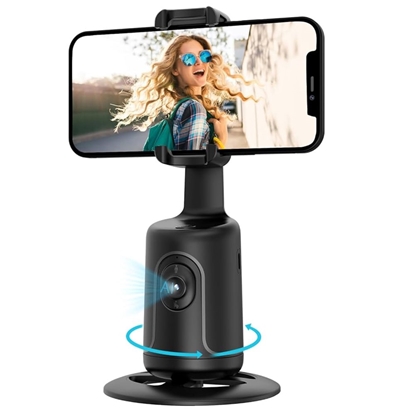 Attēls no iWear P01 Auto Face 360 degree tracking Selfie Stick Tripod with Smartphone Fixation Black