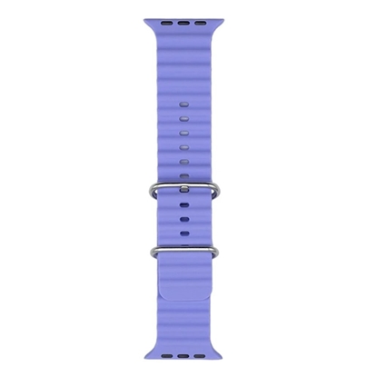 Attēls no iWear S1 Grooved Soft Silicone 20mm strap for Apple Watch 49mm / 45mm / 44mm / 42mm Lilac