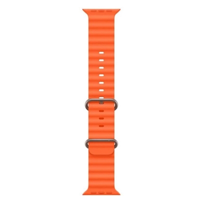 Attēls no iWear S1 Grooved Soft Silicone 20mm strap for Apple Watch 49mm / 45mm / 44mm / 42mm Orange