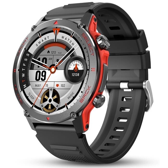 Picture of iWear Z136 Zinc Sport BT Call Smart Watch 1.43'' Amoled Display Heart Rate and Oxygen Monitor Black