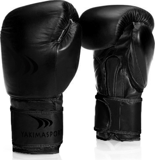 Picture of YakimaSport Rkawice bokserskie GRAND czarne black matt- skóra naturalna 16 oz