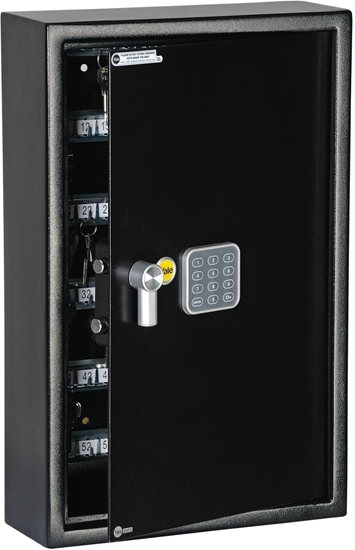 Изображение Yale YKB/550/DB1, Wall safe, Black, Electronic, Key, 350 mm, 130 mm