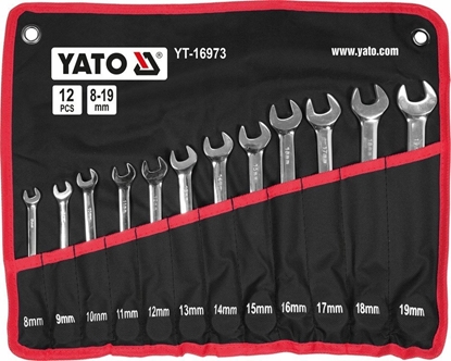Изображение Yato YATO KLUCZE PASKO-OCZKOWE Z GRZECHOTK I PRZEGUBEM kpl.12szt.