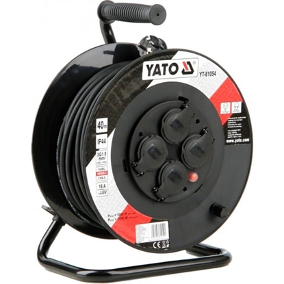 Attēls no Yato Przeduacz bbnowy 40m/4 gniazda 230V H05RR-F 3x1,5m2 (YT-81054)