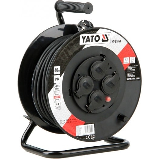 Picture of Yato Przeduacz bbnowy 40m/4 gniazda 230V H05RR-F 3x1,5m2 (YT-81054)