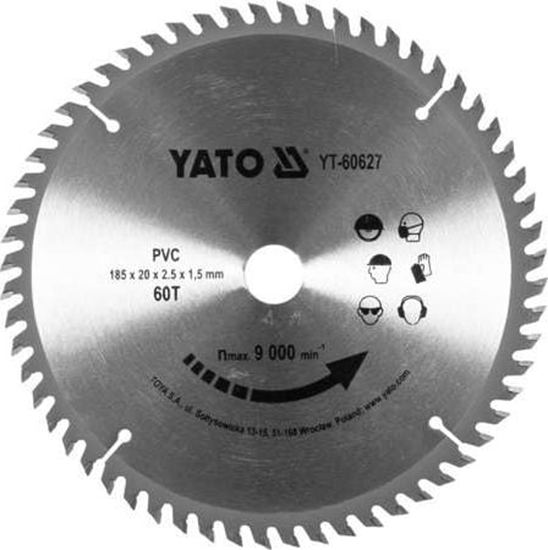 Изображение Yato tarcza do cicia PCV 185x60x20 (YT-60627)