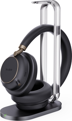 Изображение Yealink BH76 Plus + Charging Stand Teams USB-C/A Zestaw suchawkowy Bezprzewodowy Opaska na gow Poczenia/muzyka USB Type-C / USB Type-A Bluetooth Podstawka do adowania Czarny