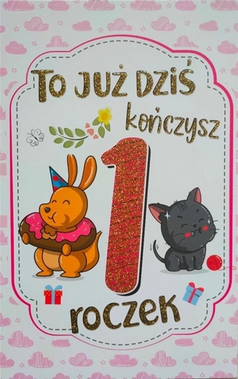 Picture of Yeku Karnet Roczek dziewczynka 2K - 066