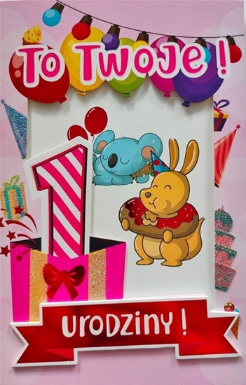 Picture of Yeku Karnet Roczek dziewczynka 6K - 017