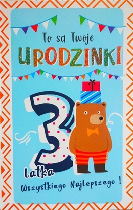 Picture of Yeku Karnet Urodziny 3 chopiec 2K - 071