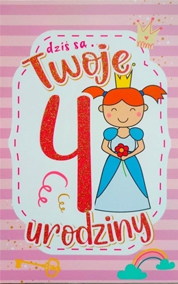 Picture of Yeku Karnet Urodziny 4 dziewczynka 2K - 072