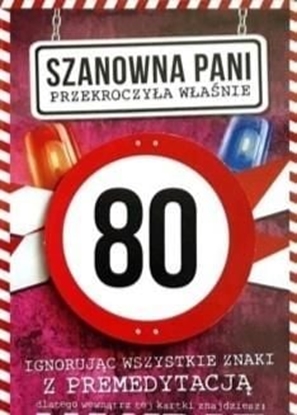 Picture of Yeku Karnet Urodziny 80 damskie JCX - 020