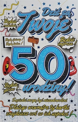 Picture of Yeku Karnet Urodzinowy z zawieszk 50