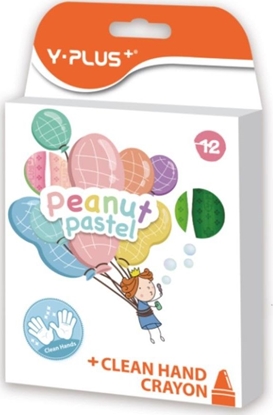 Изображение Y-PLUS Kredki wiecowe Peanut Pastel 12 kolorów
